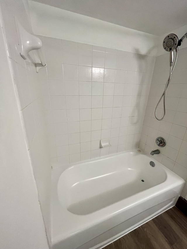 1100 Scotia Dr Unit 102, Hypoluxo, FL 33462 - full bath with wood finished floors and  shower combination