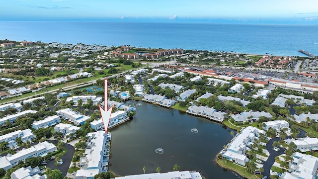 1219 Ocean Dunes Cir, Jupiter, FL 33477 - aerial view of property's location with a nearby body of water and nearby suburban area