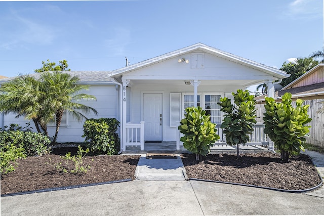 814 Green St, West Palm Beach, FL 33405 - view of front of home with covered porch