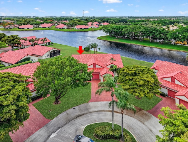 7585 Lexington Club Blvd Unit A, Delray Beach, FL 33446 - aerial perspective of suburban area featuring a nearby body of water