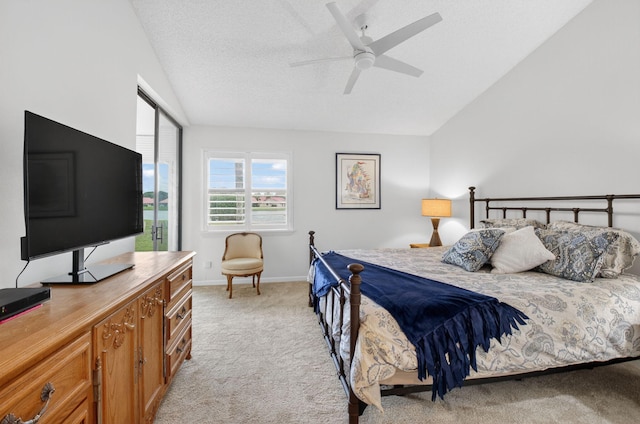 7585 Lexington Club Blvd Unit A, Delray Beach, FL 33446 - bedroom with vaulted ceiling and light colored carpet