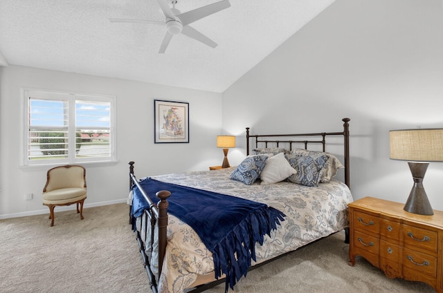 7585 Lexington Club Blvd Unit A, Delray Beach, FL 33446 - bedroom with carpet, lofted ceiling, and ceiling fan