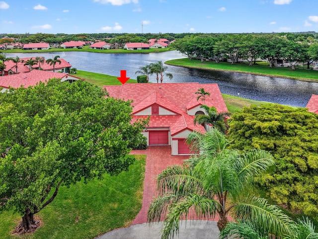 7585 Lexington Club Blvd Unit A, Delray Beach, FL 33446 - view from above of property with a nearby body of water