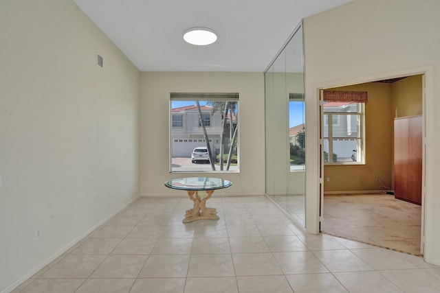 6809 Portside Dr, Boca Raton, FL 33496 - corridor with light tile patterned floors and baseboards