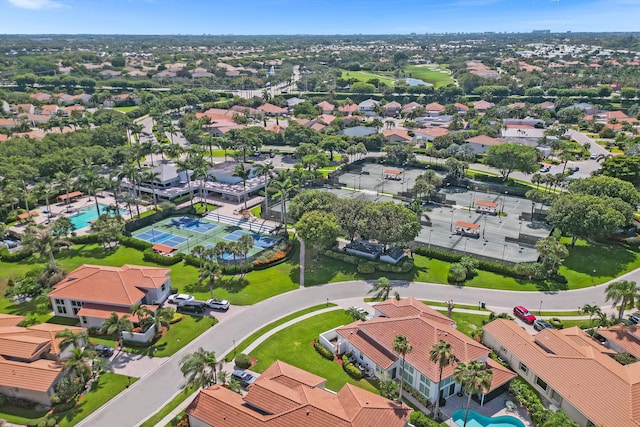 6809 Portside Dr, Boca Raton, FL 33496 - aerial perspective of suburban area featuring a pool area