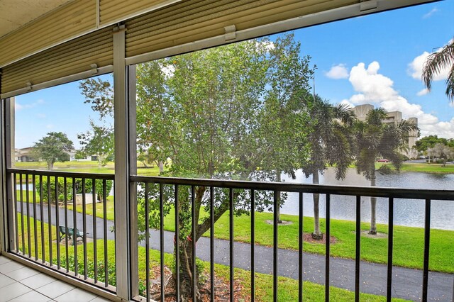 7290 Ashford Pl Unit 201, Delray Beach, FL 33446 - balcony featuring a water view