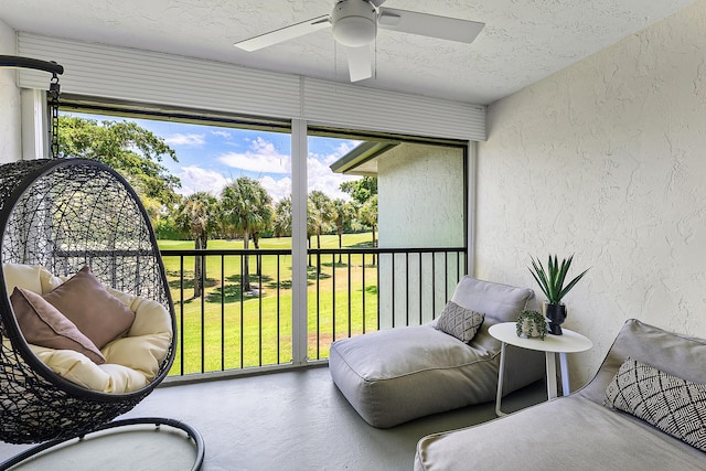 20 Southport Ln Unit D, Boynton Beach, FL 33436 - sunroom / solarium with plenty of natural light and view of golf course