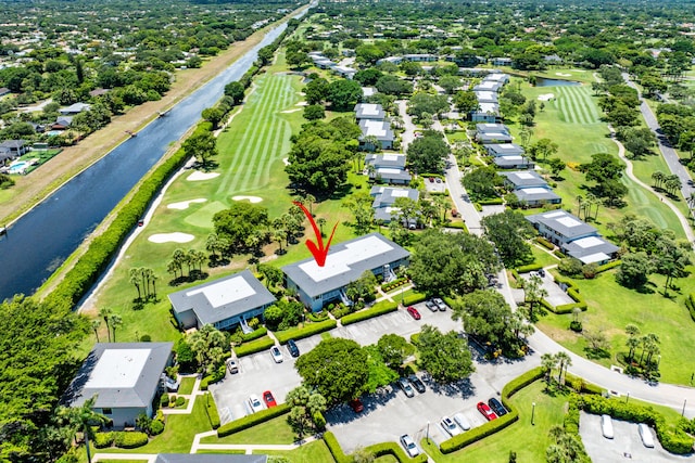 20 Southport Ln Unit D, Boynton Beach, FL 33436 - aerial view of residential area featuring a nearby body of water and a golf club
