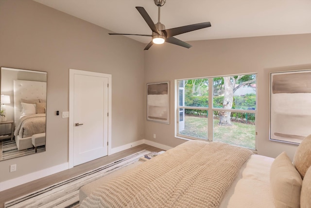8008 Red Reef Ln, Boynton Beach, FL 33436 - bedroom featuring wood finished floors and ceiling fan