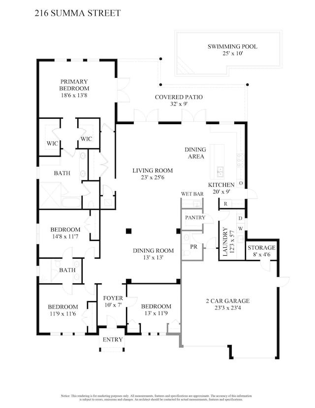 216 Summa St, West Palm Beach, FL 33405 - view of property floor plan