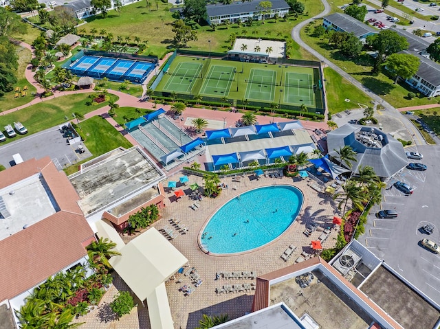 310 Farnham M Unit 310, Deerfield Beach, FL 33442 - aerial view of a pool area
