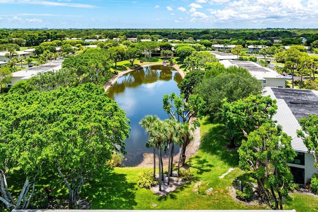 45 Stratford Ln Unit B, Boynton Beach, FL 33436 - drone / aerial view of a large body of water and a tree filled landscape