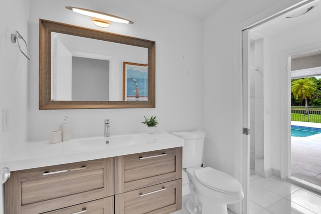 7197 Encina Ln, Boca Raton, FL 33433 - bathroom with vanity and tile patterned flooring