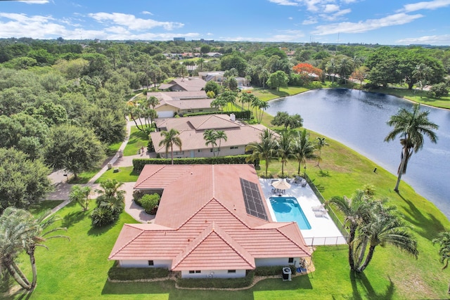 7197 Encina Ln, Boca Raton, FL 33433 - aerial view of property and surrounding area with a pool area and a large body of water