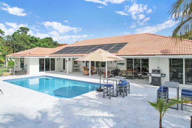 7197 Encina Ln, Boca Raton, FL 33433 - swimming pool featuring outdoor dining space and a patio