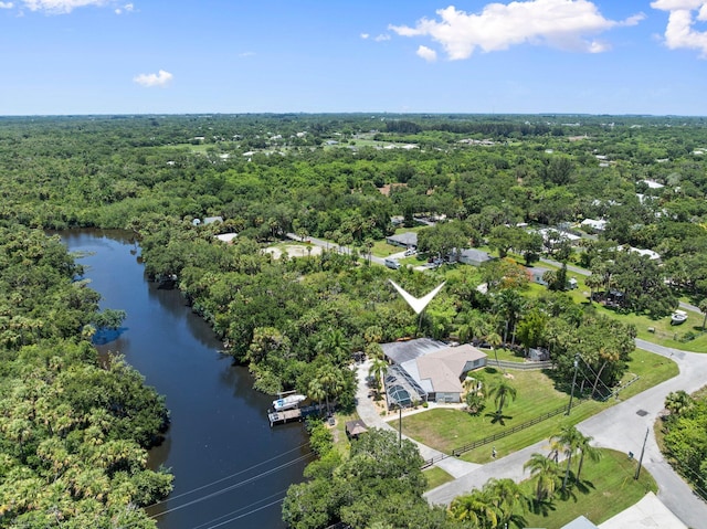 1400 Parkland Blvd, Fort Pierce, FL 34982 - bird's eye view of a large body of water and a heavily wooded area