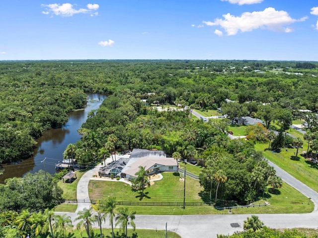 1400 Parkland Blvd, Fort Pierce, FL 34982 - bird's eye view of a large body of water and a heavily wooded area