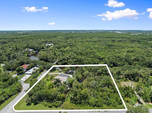 1400 Parkland Blvd, Fort Pierce, FL 34982 - view of property location featuring a forest and property parcel outlined
