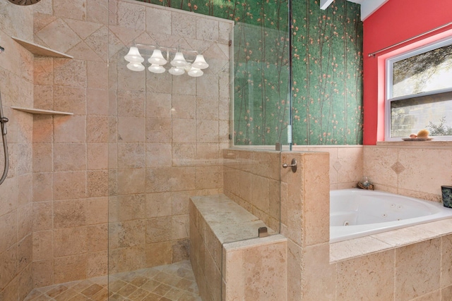 1400 Parkland Blvd, Fort Pierce, FL 34982 - full bath with a tile shower and a tub with jets