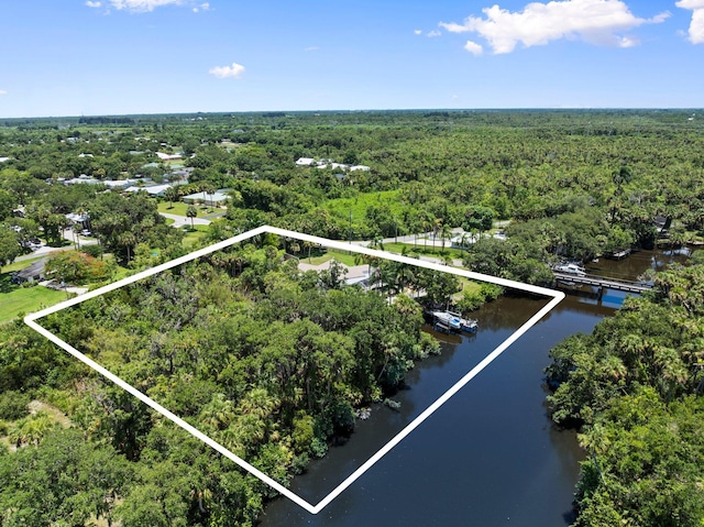 1400 Parkland Blvd, Fort Pierce, FL 34982 - view of property location with a large body of water and property boundaries highlighted