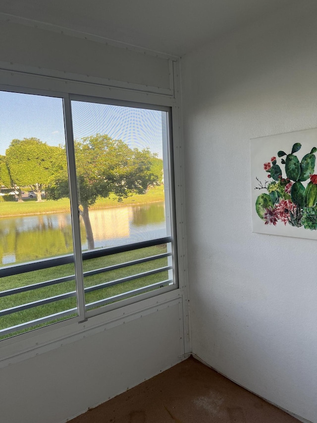 2072 Cornwall D, Boca Raton, FL 33434 - empty room featuring plenty of natural light and a water view