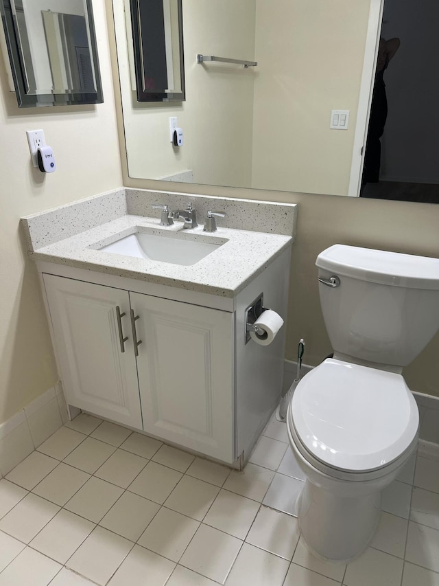 2072 Cornwall D, Boca Raton, FL 33434 - bathroom with vanity and tile patterned flooring