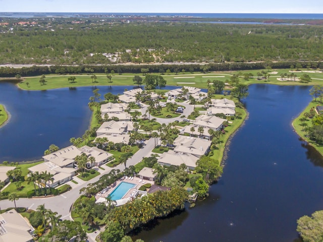 5623 SE Foxcross Pl, Stuart, FL 34997 - aerial view of property and surrounding area with a nearby body of water and nearby suburban area