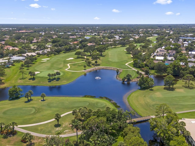 5623 SE Foxcross Pl, Stuart, FL 34997 - aerial perspective of suburban area with a large body of water and a golf club
