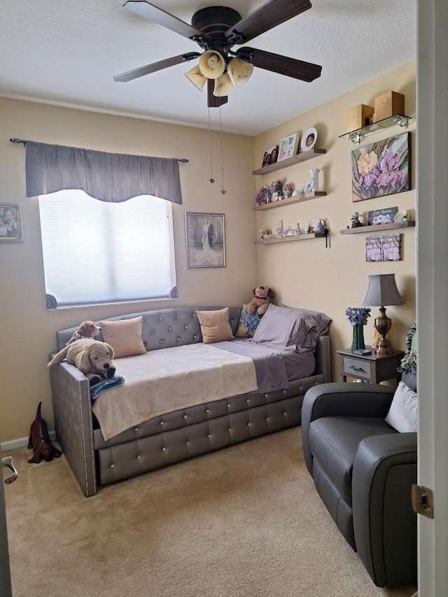 3172 N Greenleaf Cir, Boynton Beach, FL 33426 - bedroom featuring carpet and a ceiling fan