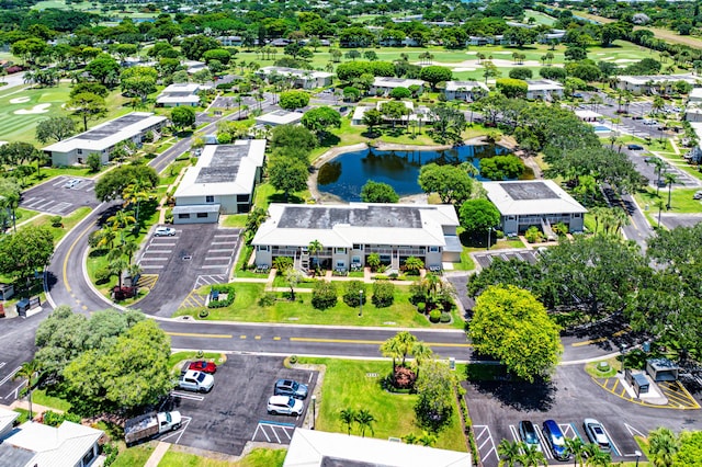 24 Stratford Dr Unit F, Boynton Beach, FL 33436 - drone / aerial view of a large body of water and a golf club