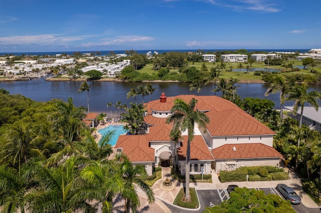 2218 Tuscany Way, Boynton Beach, FL 33435 - view of subject property with a nearby body of water and a pool