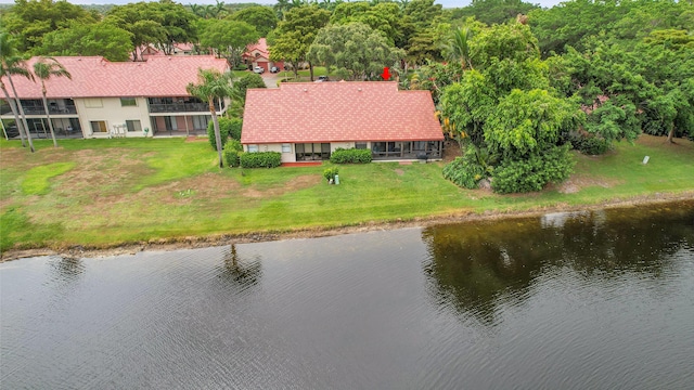 7861 Lexington Club Blvd Unit A, Delray Beach, FL 33446 - aerial view of property and surrounding area featuring a large body of water