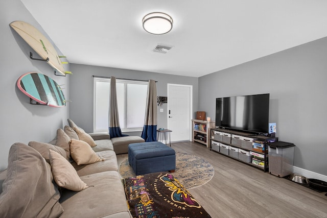306 N A St, Lake Worth Beach, FL 33460 - living area featuring wood finished floors and baseboards