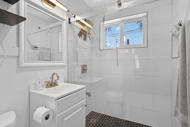 306 N A St, Lake Worth Beach, FL 33460 - bathroom featuring a shower stall and vanity