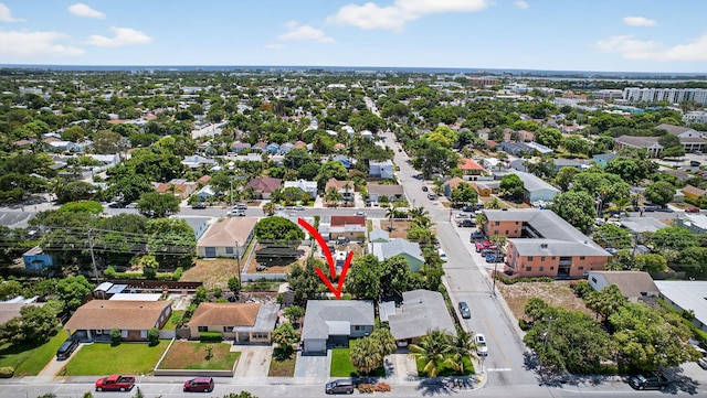 306 N A St, Lake Worth Beach, FL 33460 - aerial perspective of suburban area