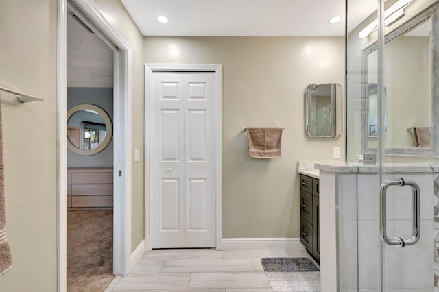 1434 SE Kirke Ln, Port Saint Lucie, FL 34983 - full bathroom featuring vanity and baseboards
