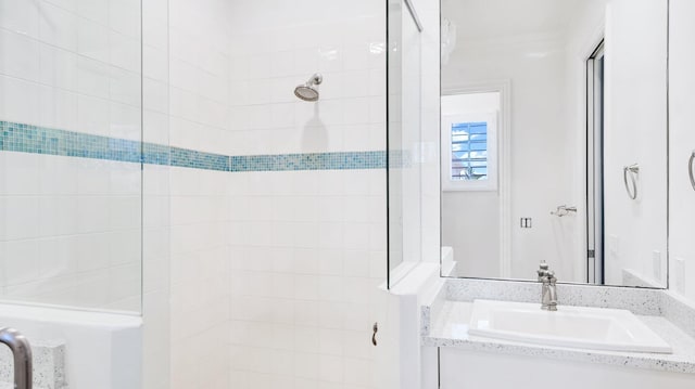 4917 Watersong Way, Fort Pierce, FL 34949 - bathroom with tiled shower and vanity
