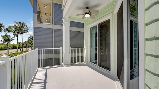 4917 Watersong Way, Fort Pierce, FL 34949 - balcony with ceiling fan
