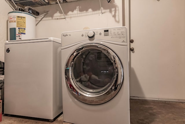 5900 S Golden Beauty Ln Unit 5900, Tamarac, FL 33321 - laundry room featuring washing machine and clothes dryer and water heater