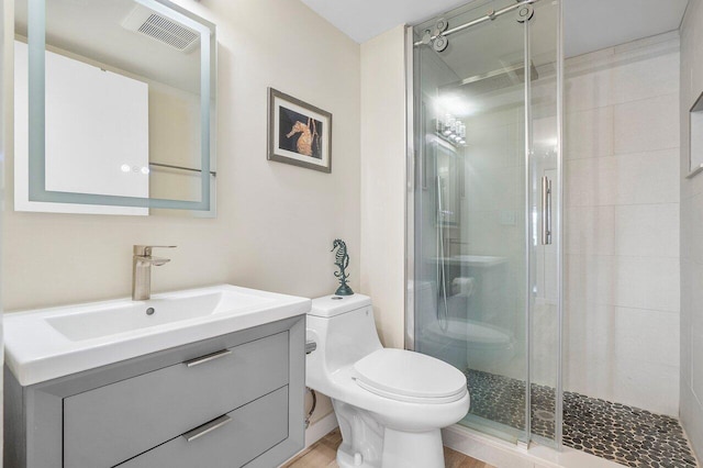 148 Lake Constance Dr Unit 148, West Palm Beach, FL 33411 - bathroom featuring vanity and a shower stall