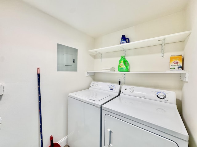 312 Knotty Pine Cir Unit C-1, Greenacres, FL 33463 - laundry room with electric panel and washer and clothes dryer