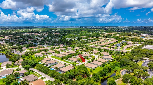2571 SW Berry Park Cir, Palm City, FL 34990 - aerial view of residential area featuring a large body of water