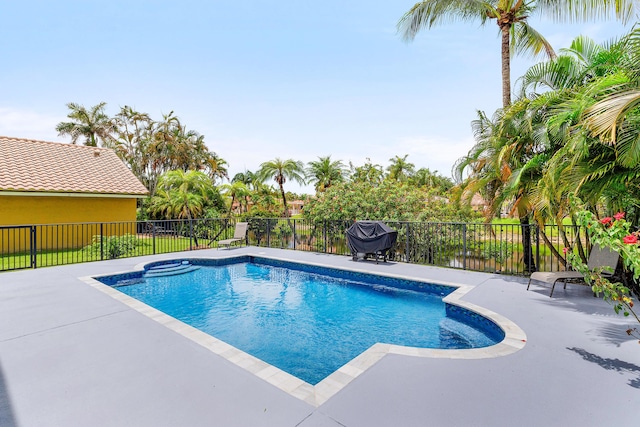 5783 NW 48th Ct, Coral Springs, FL 33067 - view of pool featuring a patio and a grill