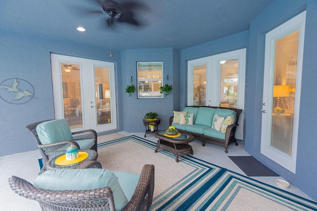 5927 NW Favian Ave, Port Saint Lucie, FL 34986 - sunroom / solarium featuring french doors