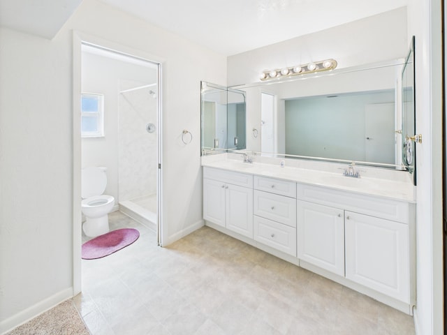 810 SE 13th St, Okeechobee, FL 34974 - bathroom with double vanity and a walk in shower
