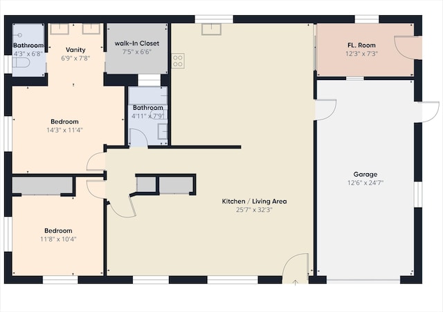 810 SE 13th St, Okeechobee, FL 34974 - view of property floor plan