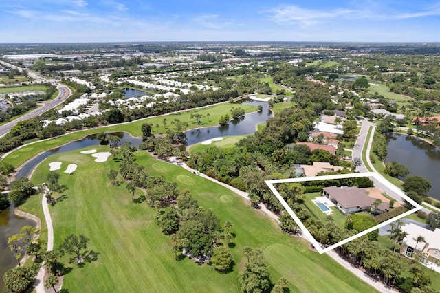 1257 Breakers W Blvd, West Palm Beach, FL 33411 - view of property location featuring property parcel outlined and nearby suburban area
