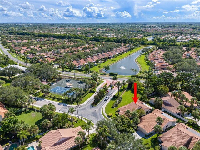 2646 Mohawk Cir, West Palm Beach, FL 33409 - aerial overview of property's location with a large body of water and nearby suburban area