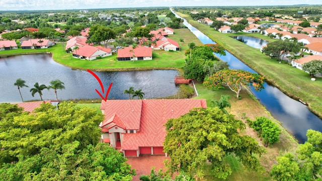 7824 Lexington Club Blvd Unit A, Delray Beach, FL 33446 - aerial perspective of suburban area with a nearby body of water