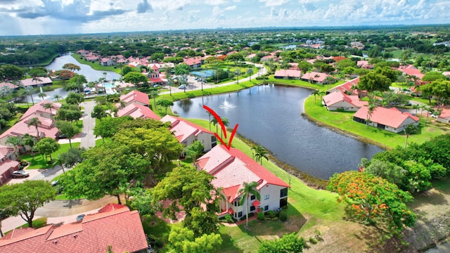 7824 Lexington Club Blvd Unit A, Delray Beach, FL 33446 - aerial perspective of suburban area with a nearby body of water